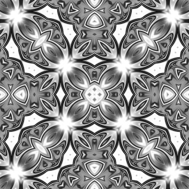 Oryantal model, mistik motifi, arka plan. Fantastik fraktal tasarım, renkli dijital sanat, geometrik doku.