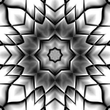 Oryantal model, mistik motifi, arka plan. Fantastik fraktal tasarım, renkli dijital sanat, geometrik doku.