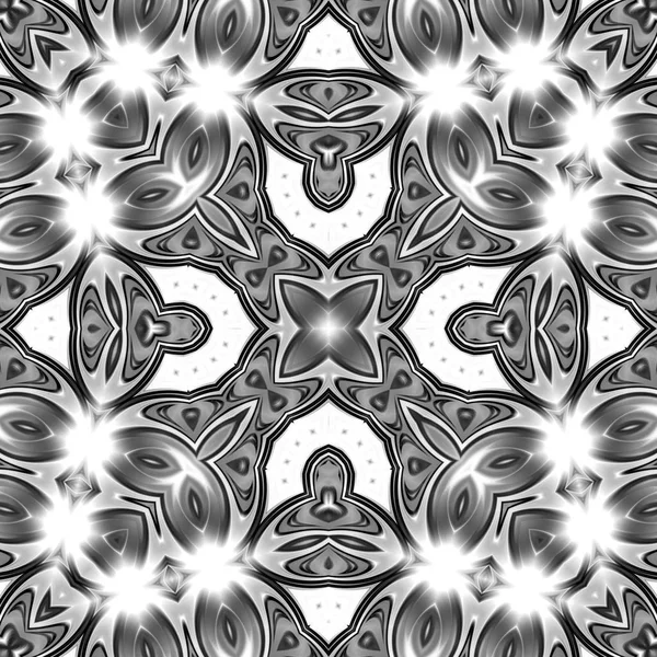 东方模式 神秘的主题 抽象的背景 梦幻般的分形设计 多彩的数码艺术 几何纹理 — 图库照片