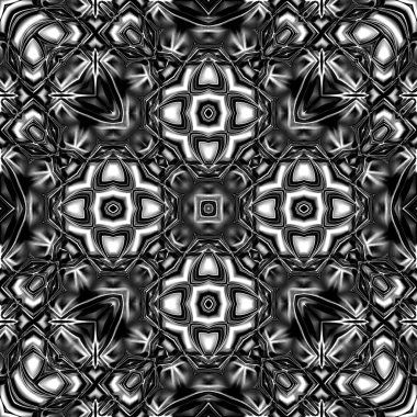 Oryantal model, mistik motifi, arka plan. Fantastik fraktal tasarım, renkli dijital sanat, geometrik doku.