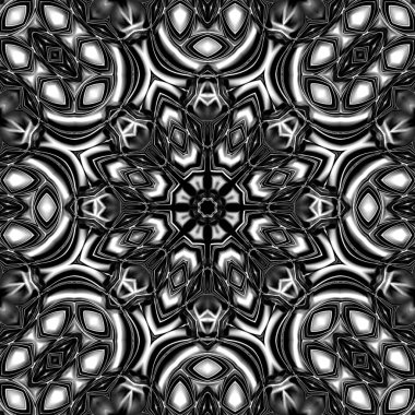 Oryantal model, mistik motifi, arka plan. Fantastik fraktal tasarım, renkli dijital sanat, geometrik doku.