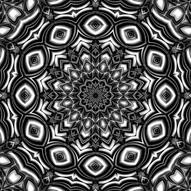 Oryantal model, mistik motifi, arka plan. Fantastik fraktal tasarım, renkli dijital sanat, geometrik doku.