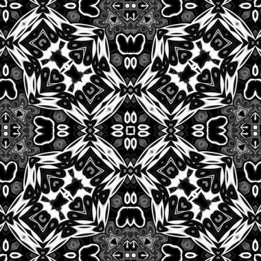 Oryantal model, mistik motifi, arka plan. Fantastik fraktal tasarım, renkli dijital sanat, geometrik doku.