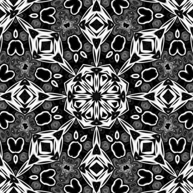 Oryantal model, mistik motifi, arka plan. Fantastik fraktal tasarım, renkli dijital sanat, geometrik doku.