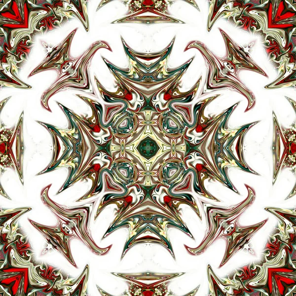 Patrón Oriental Motivo Místico Fondo Abstracto Fantástico Diseño Fractal Arte —  Fotos de Stock