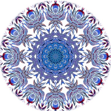 Oryantal model, mistik motifi, arka plan. Muhteşem tasarım, renkli dijital sanat, geometrik doku.