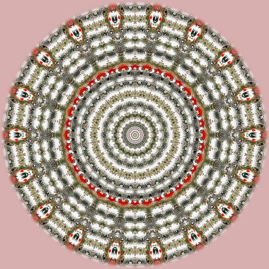 Oryantal model, mistik motifi, arka plan. Muhteşem tasarım, renkli dijital sanat, geometrik doku.