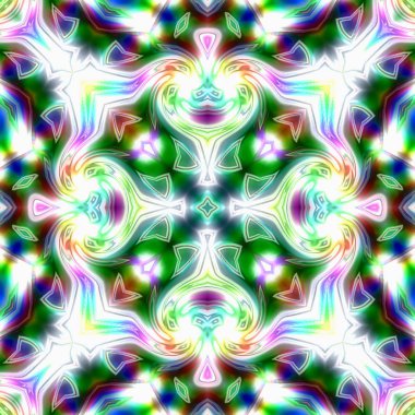 Oryantal model, mistik motifi, arka plan. Muhteşem tasarım, renkli dijital sanat, geometrik doku.