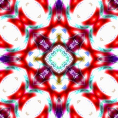 Oryantal model, mistik motifi, arka plan. Muhteşem tasarım, renkli dijital sanat, geometrik doku.