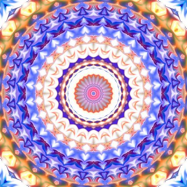 Oryantal model, mistik motifi, arka plan. Muhteşem tasarım, renkli dijital sanat, geometrik doku.