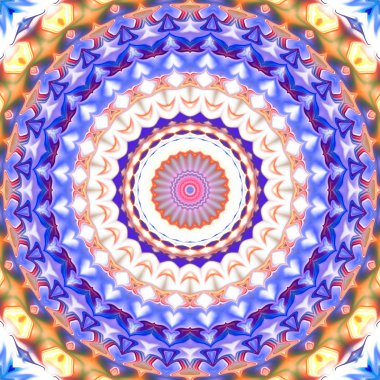 Oryantal model, mistik motifi, arka plan. Muhteşem tasarım, renkli dijital sanat, geometrik doku.