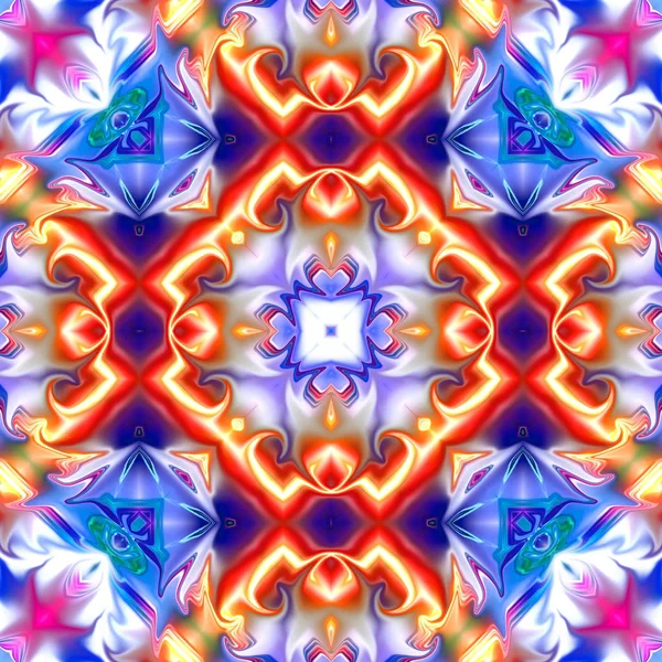 Oryantal model, mistik motifi, arka plan. Muhteşem tasarım, renkli dijital sanat, geometrik doku.