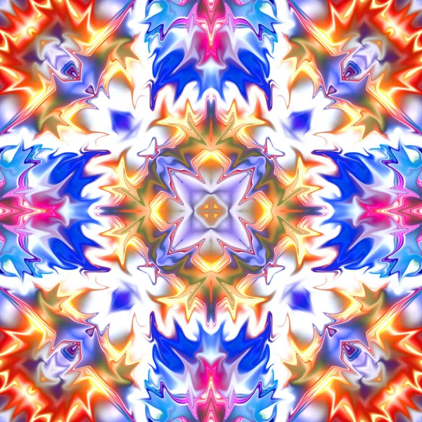 Oryantal model, mistik motifi, arka plan. Muhteşem tasarım, renkli dijital sanat, geometrik doku.