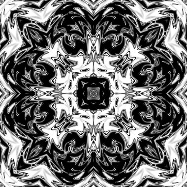 Oryantal model, mistik motifi, arka plan. Muhteşem tasarım, renkli dijital sanat, geometrik doku.