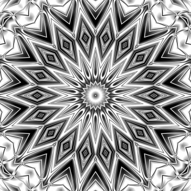 Oryantal model, mistik motifi, arka plan. Muhteşem tasarım, renkli dijital sanat, geometrik doku.