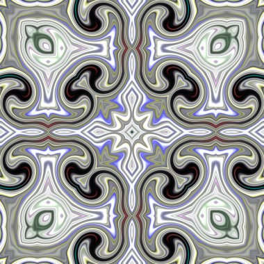 Oryantal model, mistik motifi, arka plan. Muhteşem tasarım, renkli dijital sanat, geometrik doku.