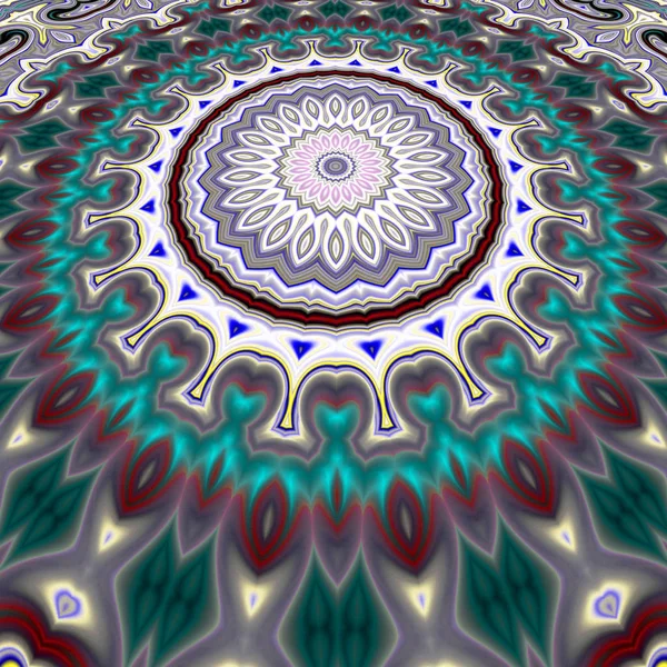 Modello Orientale Motivo Mistico Sfondo Astratto Design Fantastico Arte Digitale — Foto Stock