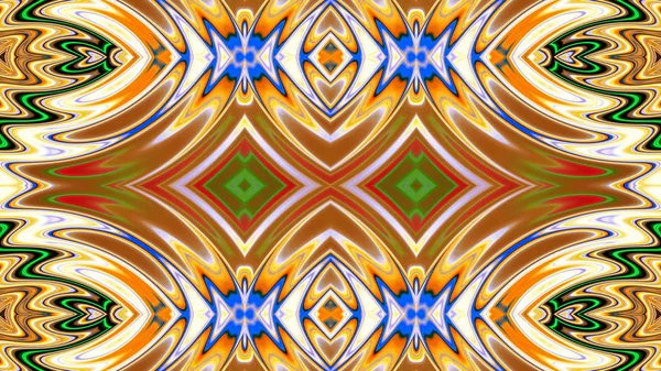 Orientalisches Muster Mystisches Motiv Abstrakter Hintergrund Fantastisches Design Farbenfrohe Digitale — Stockfoto