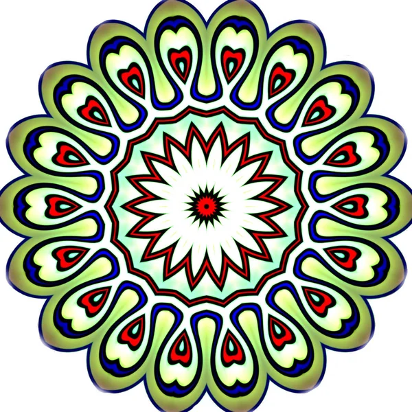 Orientalny Wzór Mistyczne Motyw Streszczenie Tło Fantastyczne Wzornictwo Kolorowe Sztuki — Zdjęcie stockowe