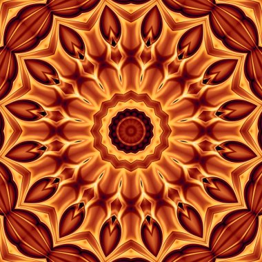 Oryantal model, mistik motifi, arka plan. Muhteşem tasarım, renkli dijital sanat, geometrik doku.