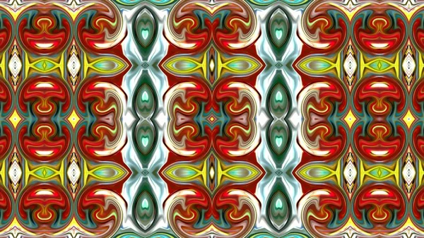 Orientaliska Mönster Mystiska Motiv Abstrakt Bakgrund Fantastisk Design Färgglada Digital — Stockfoto