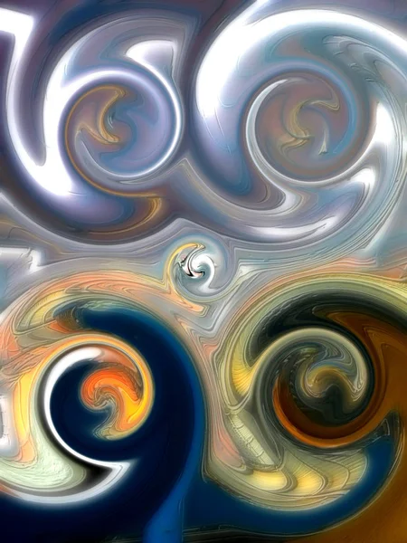 Oosterse Patroon Mystieke Motif Abstracte Achtergrond Fantastisch Ontwerp Kleurrijke Digitale — Stockfoto