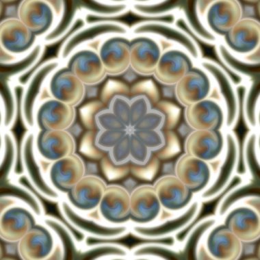 Oryantal model, mistik motifi, arka plan. Muhteşem tasarım, renkli dijital sanat, geometrik doku.