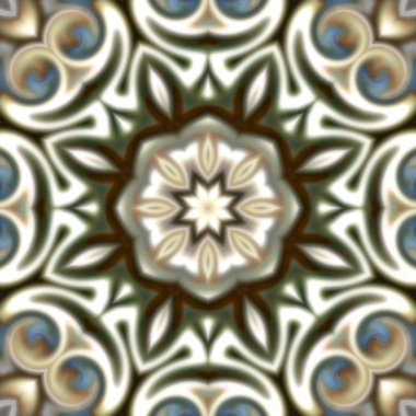 Oryantal model, mistik motifi, arka plan. Muhteşem tasarım, renkli dijital sanat, geometrik doku.