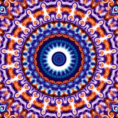 Oryantal model, mistik motifi, arka plan. Muhteşem tasarım, renkli dijital sanat, geometrik doku.