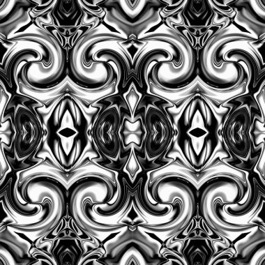 Oryantal model, mistik motifi, arka plan. Muhteşem tasarım, renkli dijital sanat, geometrik doku.