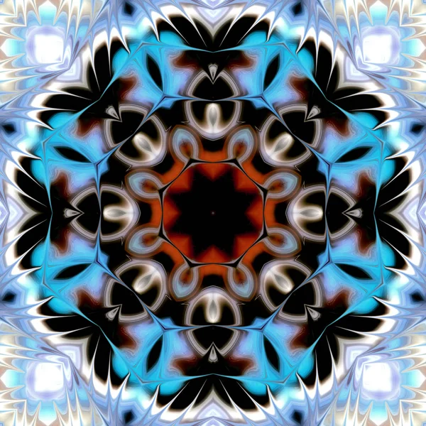 Oryantal model, mistik motifi, arka plan. Muhteşem tasarım, renkli dijital sanat, geometrik doku.