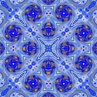 Oryantal model, mistik motifi, arka plan. Muhteşem tasarım, renkli dijital sanat, geometrik doku.