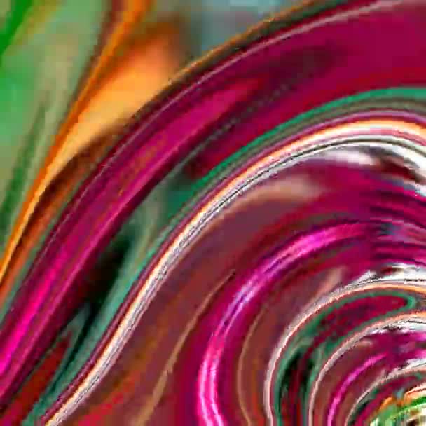 Уникальный Рендеринг Абстрактная Анимация Фантастический Дизайн Цветное Цифровое Искусство Геометрическое — стоковое видео