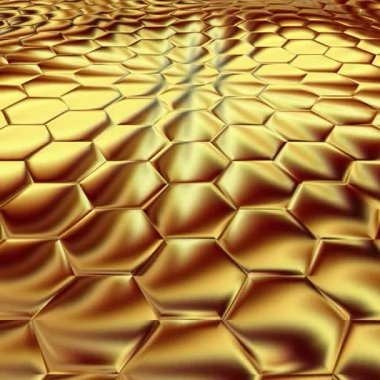 Benzersiz işleme, renkli dijital sanat, geometrik soyut animasyon, fantastik tasarım 