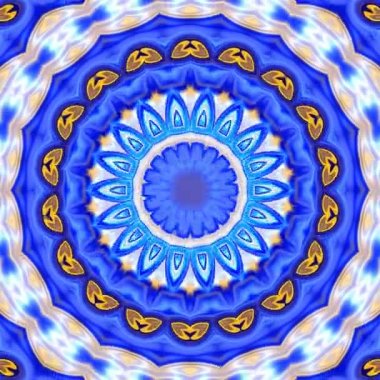 Benzersiz işleme, renkli dijital sanat, geometrik soyut animasyon, fantastik tasarım 