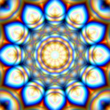 Oryantal model, mistik motifi, arka plan. Muhteşem tasarım, renkli dijital sanat, geometrik doku.