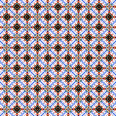 Oryantal model, mistik motifi, arka plan. Muhteşem tasarım, renkli dijital sanat, geometrik doku.