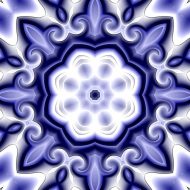 Oryantal model, mistik motifi, arka plan. Muhteşem tasarım, renkli dijital sanat, geometrik doku.