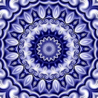 Oryantal model, mistik motifi, arka plan. Muhteşem tasarım, renkli dijital sanat, geometrik doku.