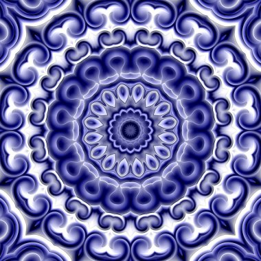 Oryantal model, mistik motifi, arka plan. Muhteşem tasarım, renkli dijital sanat, geometrik doku.