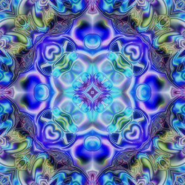 Oryantal model, mistik motifi, arka plan. Muhteşem tasarım, renkli dijital sanat, geometrik doku.