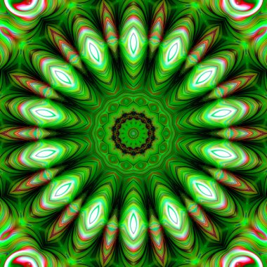 Oryantal model, mistik motifi, arka plan. Muhteşem tasarım, renkli dijital sanat, geometrik doku.