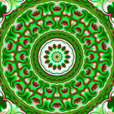 Oryantal model, mistik motifi, arka plan. Muhteşem tasarım, renkli dijital sanat, geometrik doku.