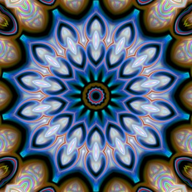 Renkli dijital sanat, oryantal model, geometrik doku, mistik motifi, arka plan, fantastik tasarım. 