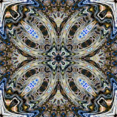 Renkli dijital sanat, oryantal model, geometrik doku, mistik motifi, arka plan, fantastik tasarım. 