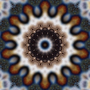 Renkli dijital sanat, oryantal model, geometrik doku, mistik motifi, arka plan, fantastik tasarım. 