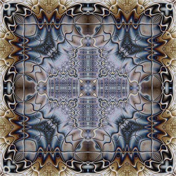 Πολύχρωμο Ψηφιακή Τέχνη Ανατολίτικο Μοτίβο Γεωμετρικό Υφή Μυστικιστική Μοτίβο Αφηρημένα — Φωτογραφία Αρχείου