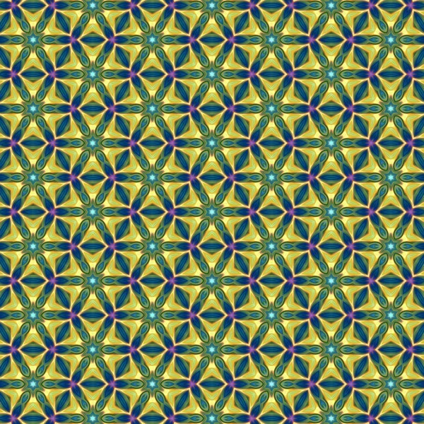 Colorful Digital Art Oriental Pattern Geometric Texture Mystical Motif Abstract — Stock Photo, Image