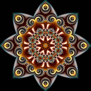 fraktal, Dijital sanat, geometrik doku, Soyut arka plan 