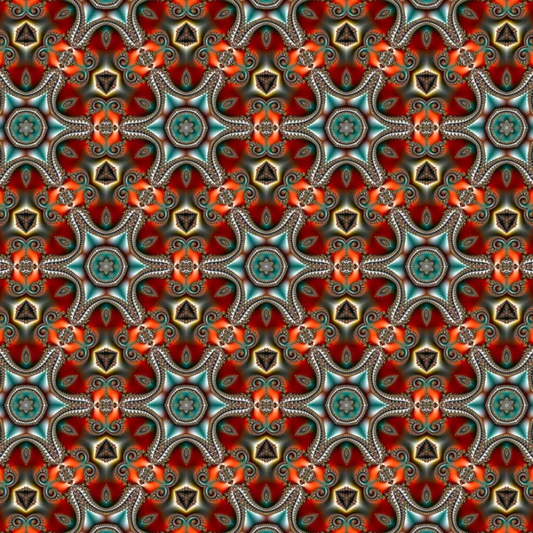 Fraktale Digitale Kunstwerke Geometrische Textur Abstrakter Hintergrund — Stockfoto